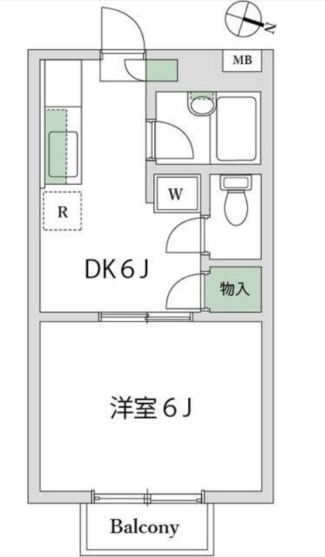 ＪＲ京浜東北線 鶴見駅 バス乗車時間：9分 最寄りバス停で下車 徒歩2分 2階建 築34年の間取り写真