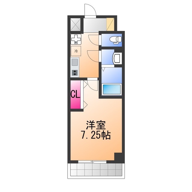 地下鉄御堂筋線 なかもず駅 徒歩3分 11階建 築8年の間取り写真