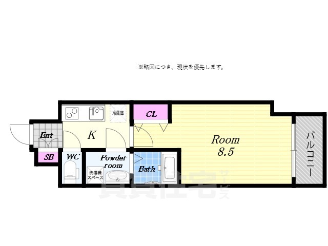 地下鉄中央線 朝潮橋駅 徒歩5分 11階建 新築の間取り写真
