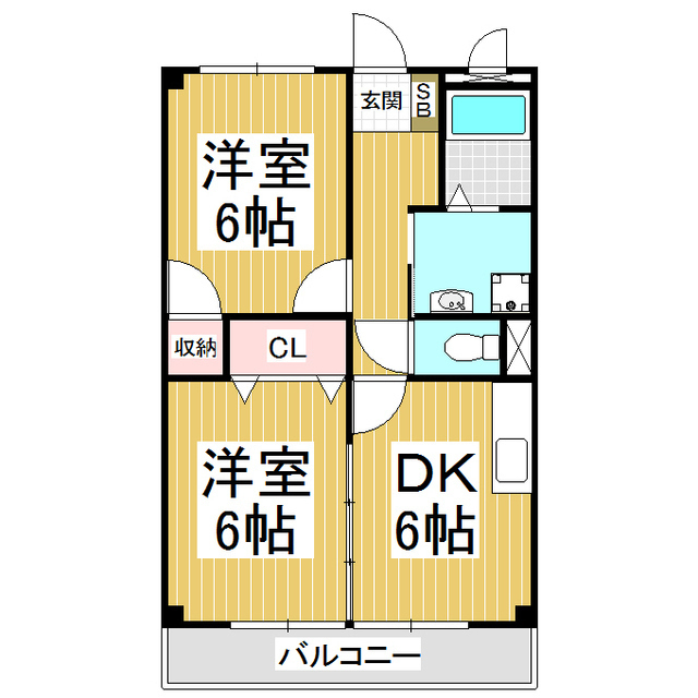 サンセール下小沢の間取り写真