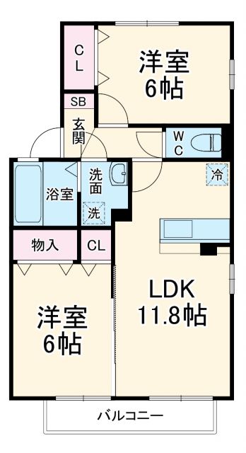 ウェーブ東海岸の間取り写真