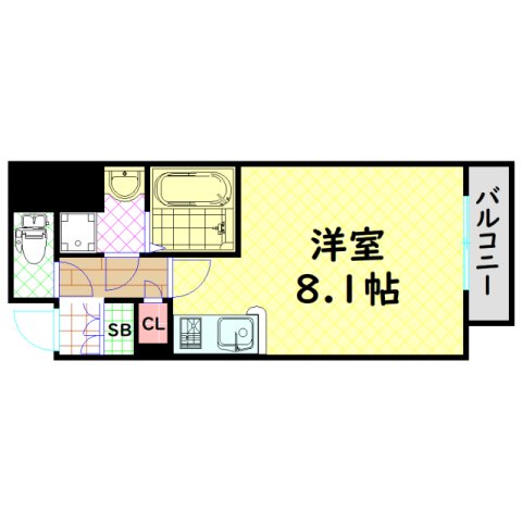 エイペックス松屋町ヴァンデュールの間取り写真