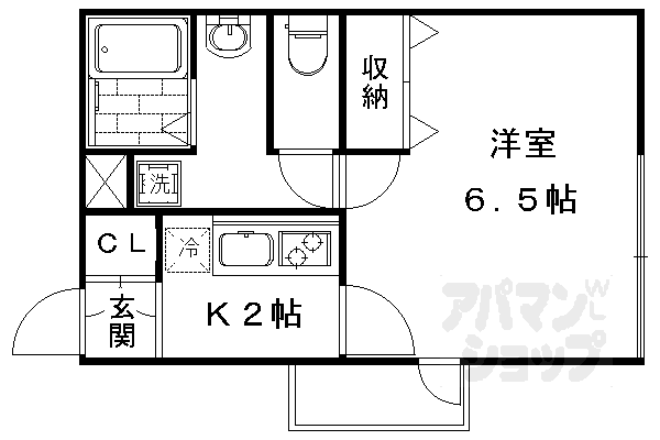 グレースアレイ西院の間取り写真