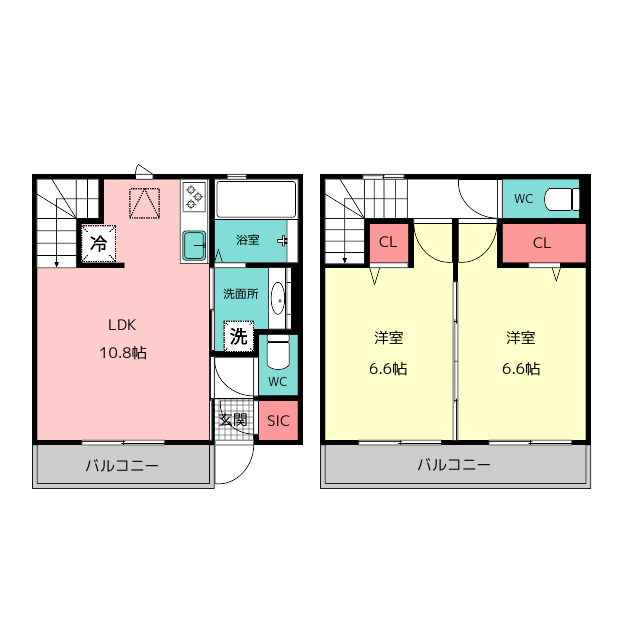 D-room博多諸岡A棟の間取り写真
