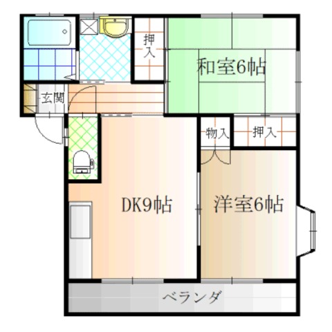 CA-SA七海2の間取り