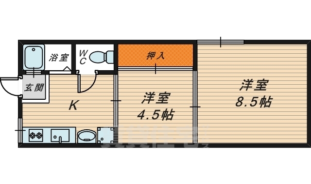 南野マンションの間取り