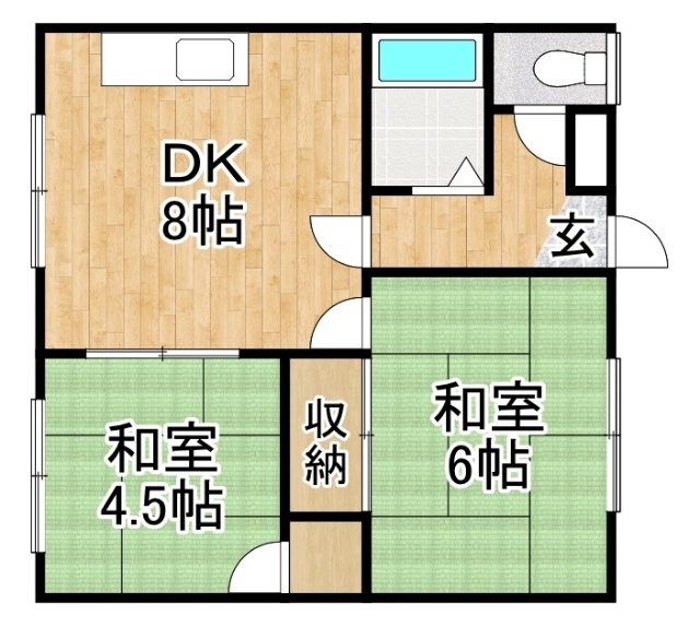 倉野マンションＡ棟の間取り