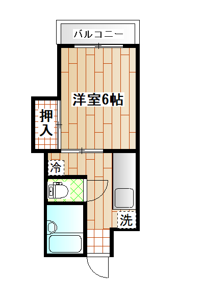 横浜市神奈川区高島台のマンションの間取り