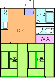 すずらん荘の間取り