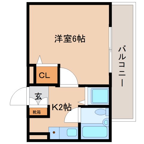 シティパレス21JR奈良P-7の間取り