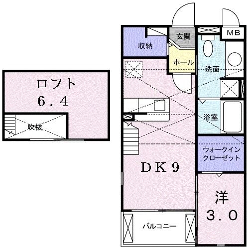 カーサ　スウィートの間取り