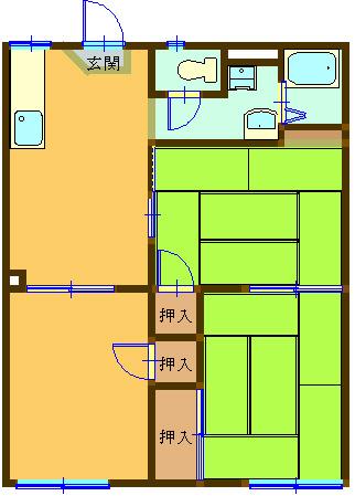 イーストハイツの間取り