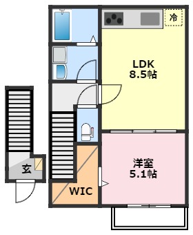 アンクルール南柏の間取り