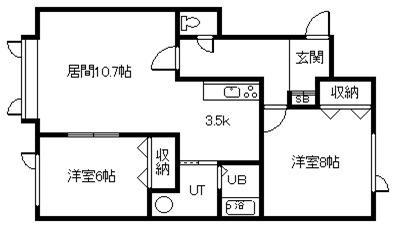 スカイフェリーチェIIの間取り