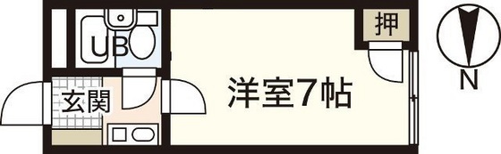 広島市佐伯区五日市中央のマンションの間取り