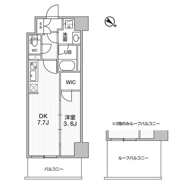 コンフォリア・リヴ志村三丁目の間取り