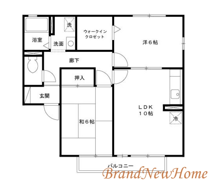 【堺市堺区出島町のアパートの間取り】