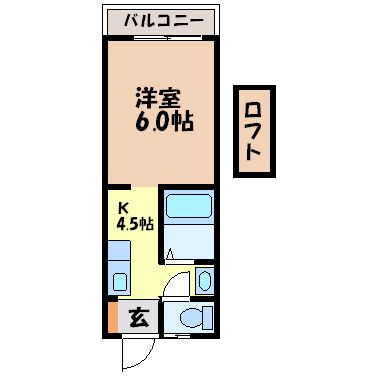 フォレストＵ（新道町）の間取り