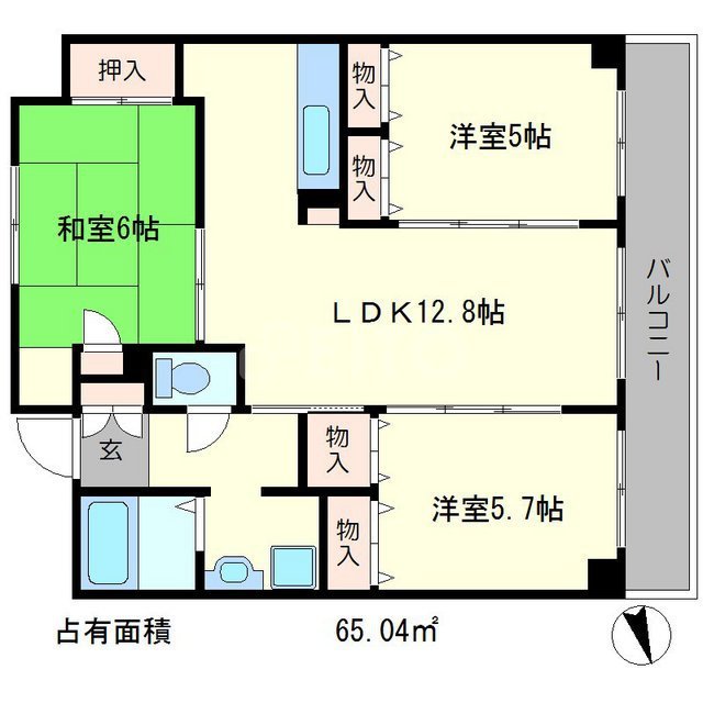 フォレストグリーン宝ヶ池の間取り