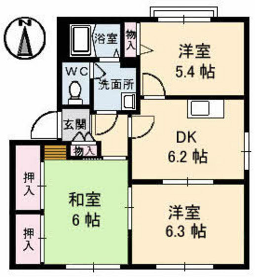 メゾン佐方の間取り