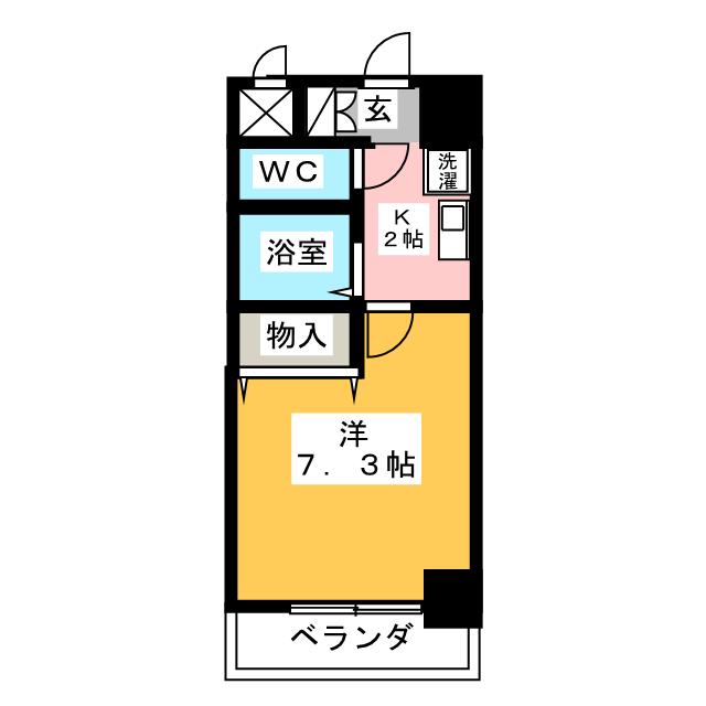 サザン名駅エクシードの間取り