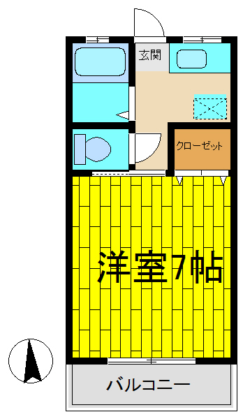 コーポアサミの間取り