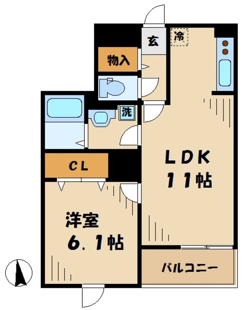 ベルコロレIIIの間取り