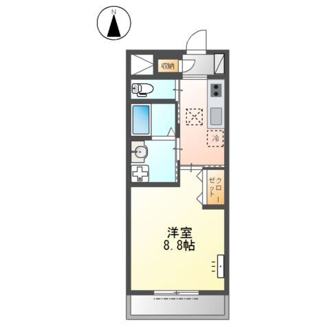 高砂市春日野町のマンションの間取り