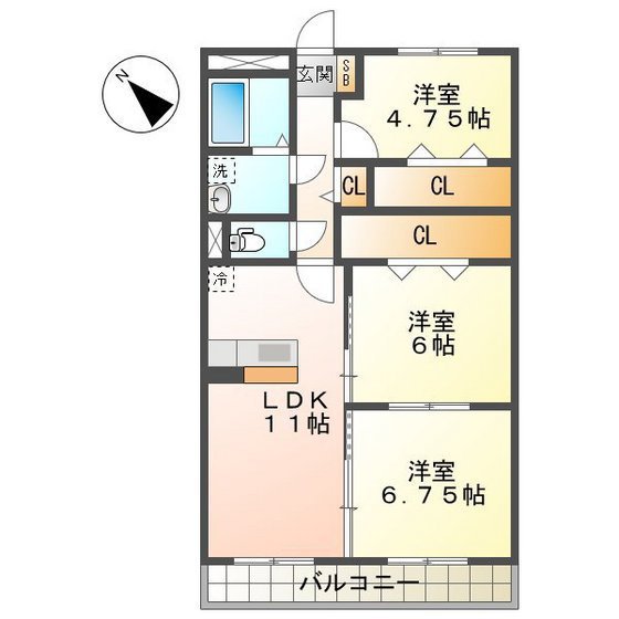 チェレステＳＵＺＵＫＡの間取り