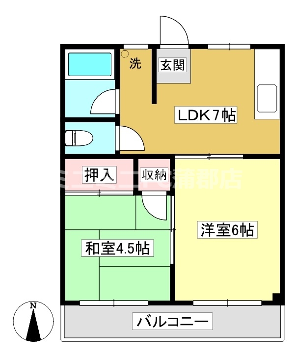 グリーンハイツの間取り