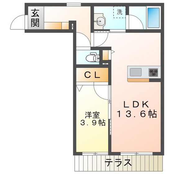 シャーメゾン　栄町の間取り