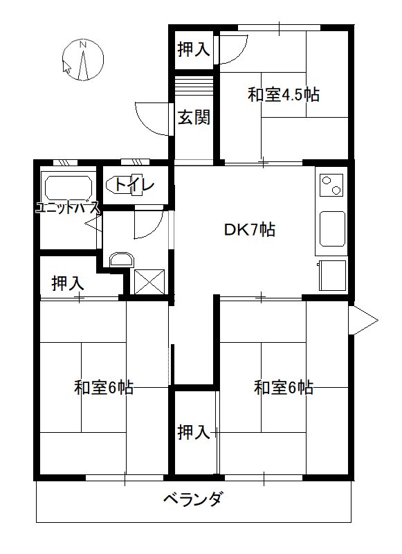 エルホワイトの間取り