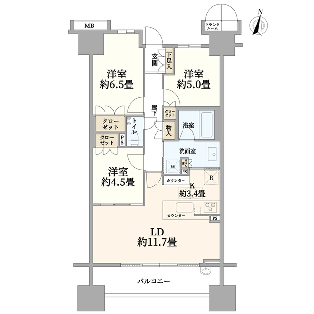 ブランズ東雲の間取り