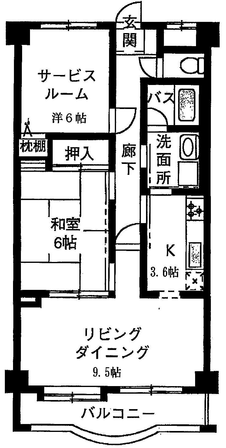 プライムローズ大川前の間取り