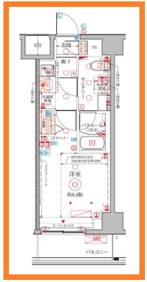 クレヴィスタ武蔵中原の間取り