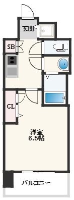 スワンズシティ大阪エスクレアの間取り