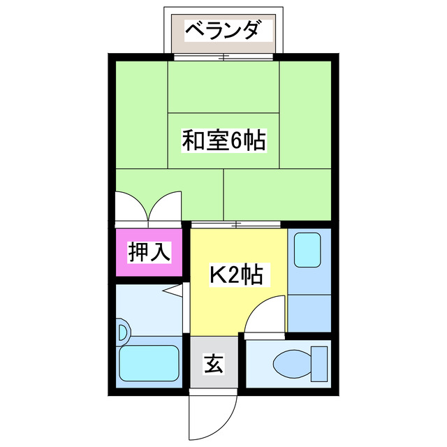 アークヒルズフクモトＮＯ．１の間取り