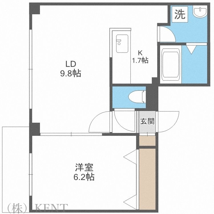 シャイニングドリーム八軒の間取り