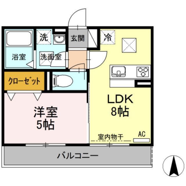 コンフォルト白山の間取り