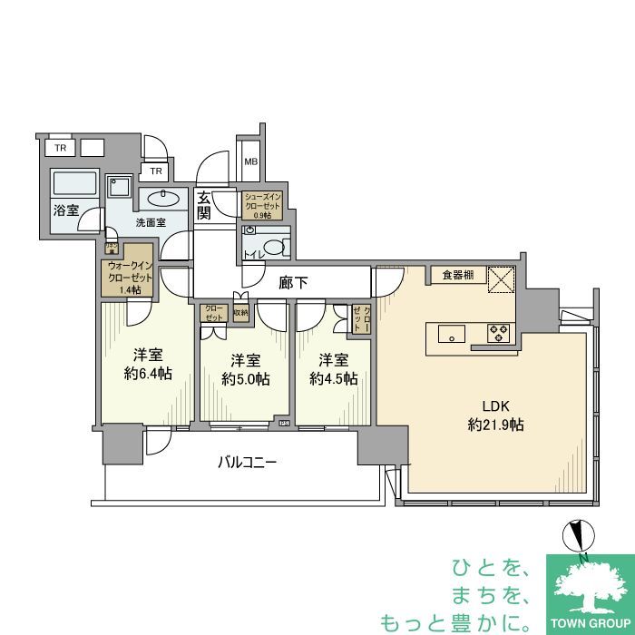 パークコート浜離宮ザ　タワーの間取り