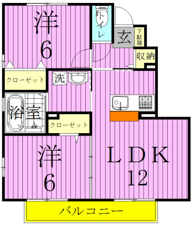 サニーモール弐番館の間取り