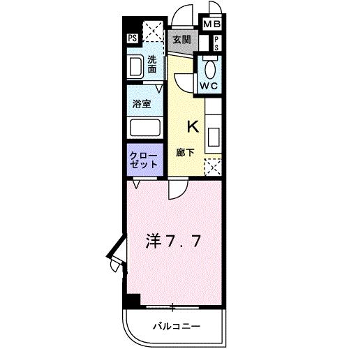 エスティガーデンの間取り