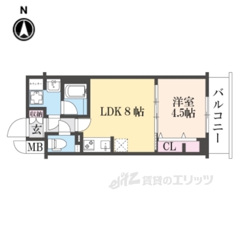 ベラジオ雅び東寺ＷＥＳＴの間取り