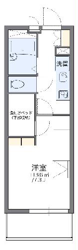 レオパレス開花の間取り