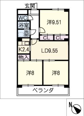 イーストハイツ新安城の間取り