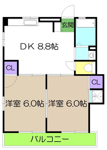 エクセルハウス三園の間取り