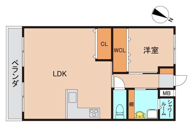 市川市行徳駅前のマンションの間取り