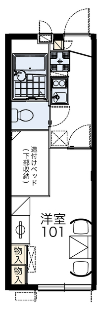 レオパレス梅花の間取り