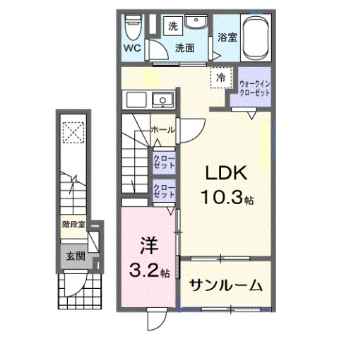 ラポールVIIの間取り