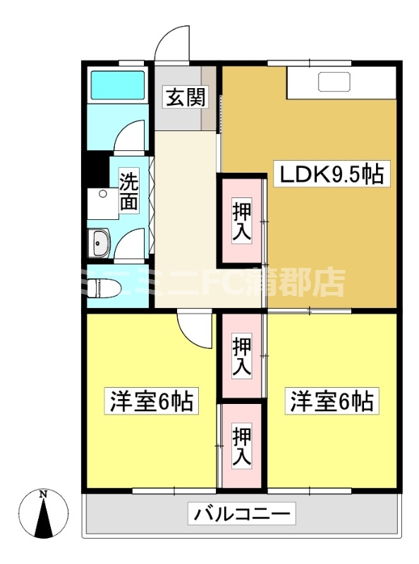 ハイツ鎌倉の間取り